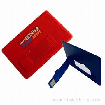 Credit Card USB Flash Drive, Unique Design, Large Printing Area, Ideal for Promotions, Super Slim